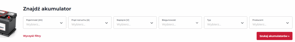 Wyszukiwarka akumulatorów 